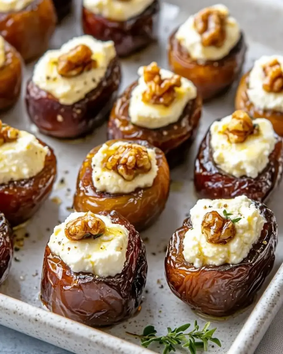 Feta Parmesan Roasted Stuffed Dates