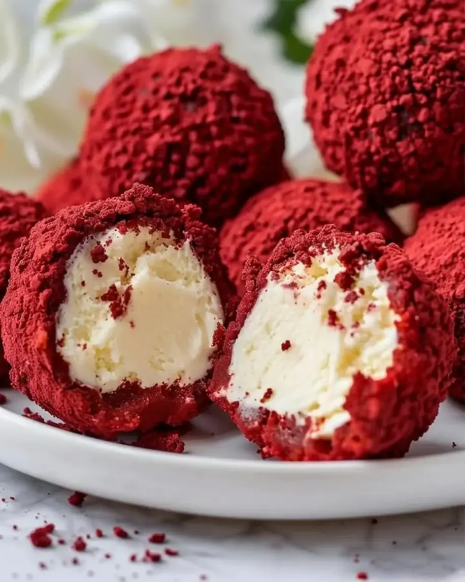 Red Velvet Cheesecake Bites