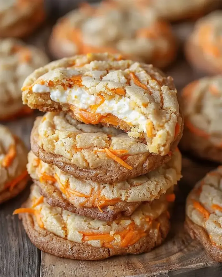 Carrot Cheesecake Stuffed Cookies