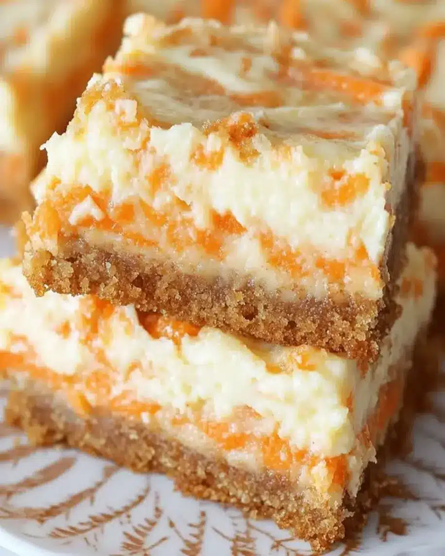 Carrot Cheesecake Bars Recipe Sweet Dessert Bars