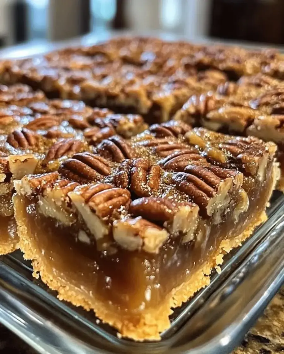 Lazy Girl Pecan Pie Bars Easy Dessert Recipe