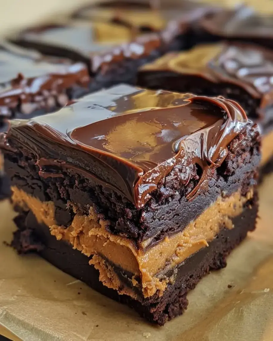 Chocolate Peanut Butter Brownie Bars