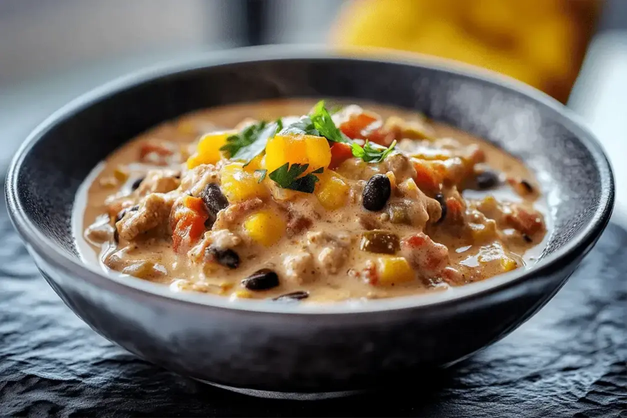Decadent Creamy High Protein Taco Soup
