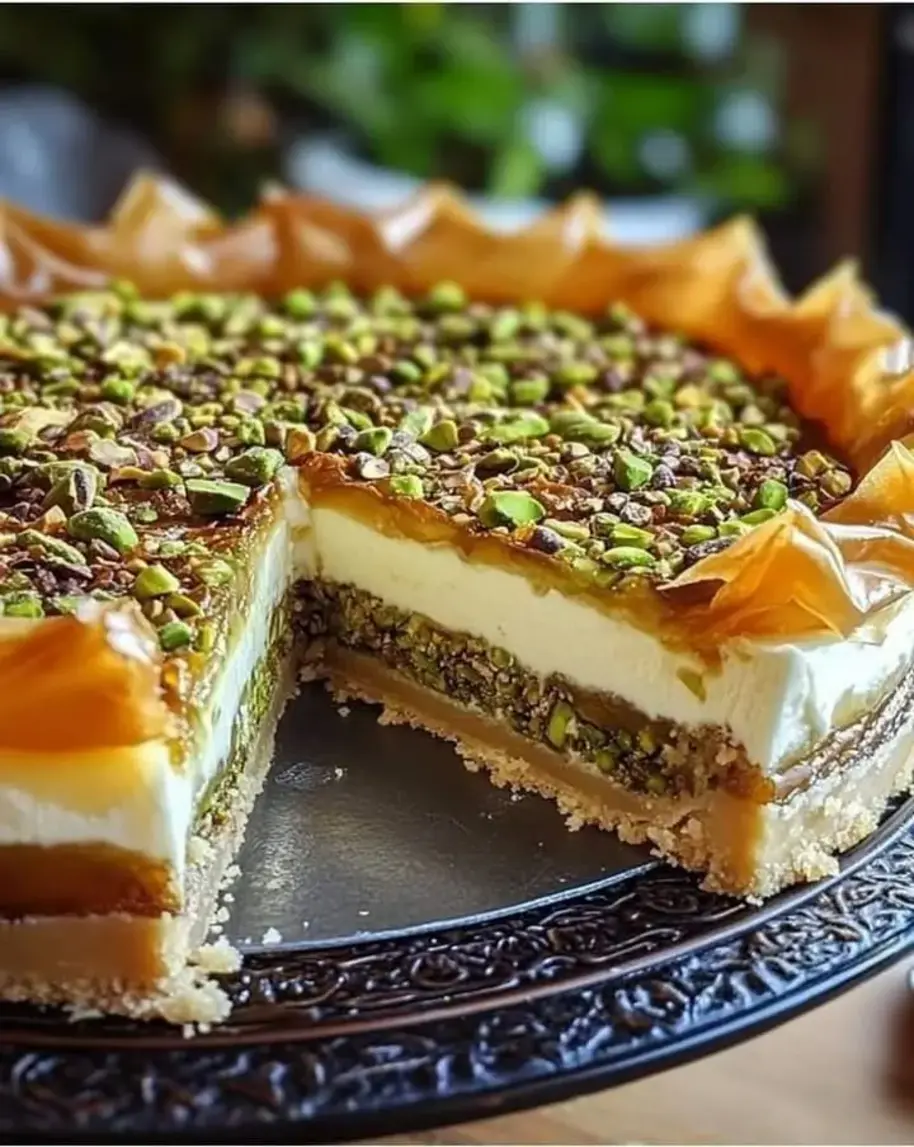 Pistachio Baklava Cheesecake Recipe