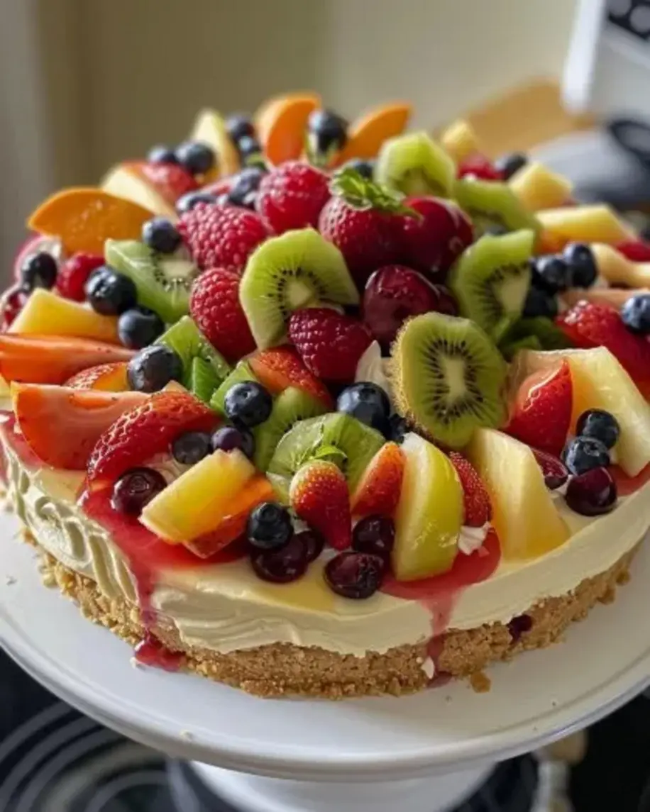 Fruit Salad Cheesecake