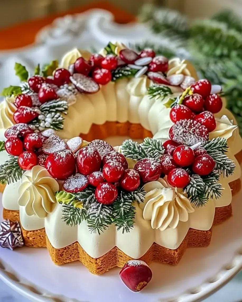 Christmas Wreath Cake