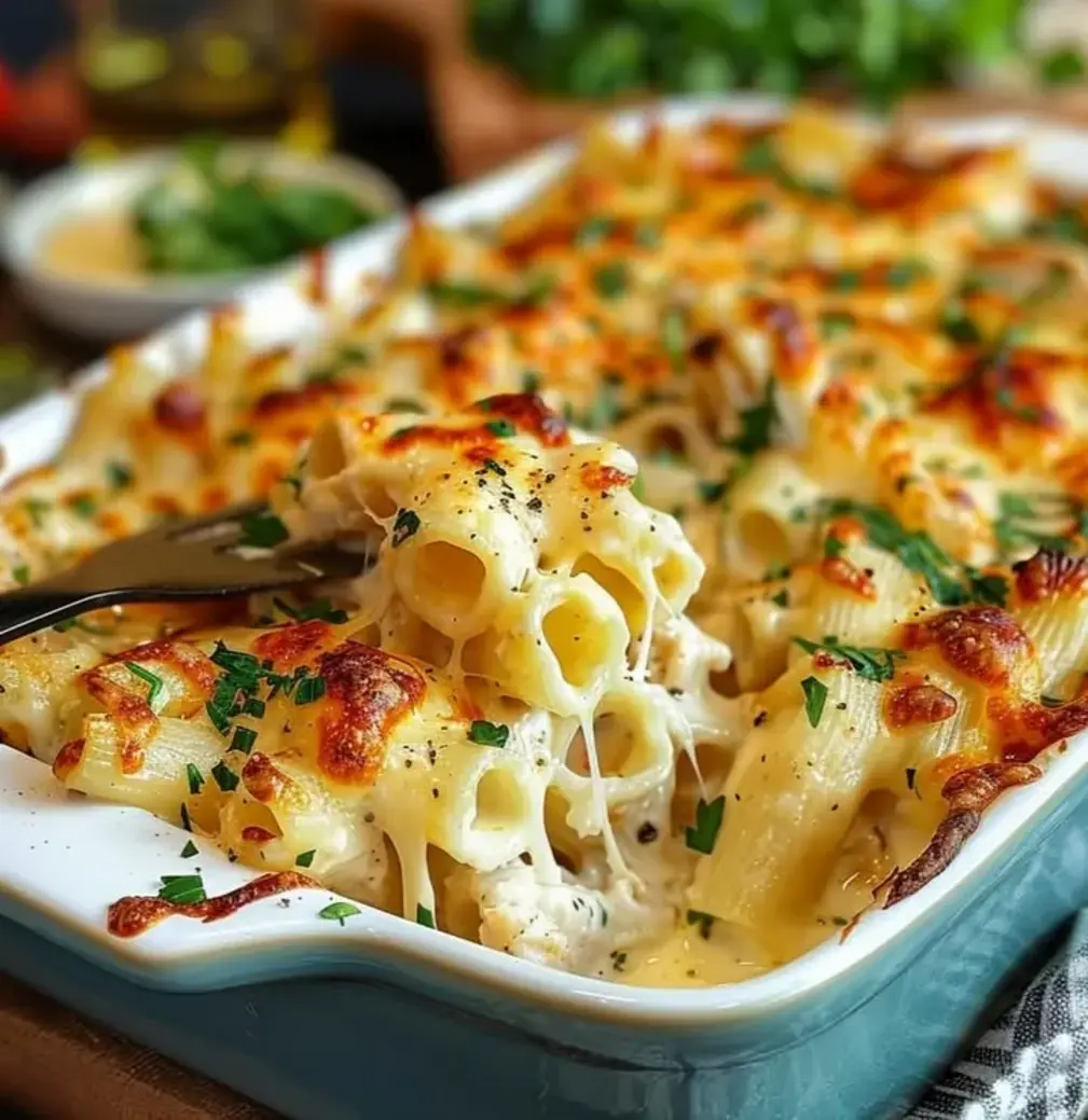 Chicken Alfredo Bake