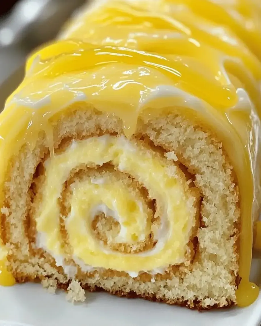 Heavenly Lemon Cream Roll Cake