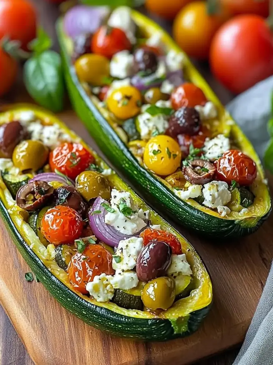 Mediterranean Zucchini Boats