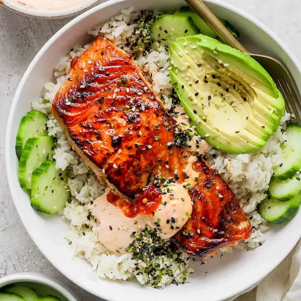 Baked Salmon Sushi Bowl The Wooden Skillet