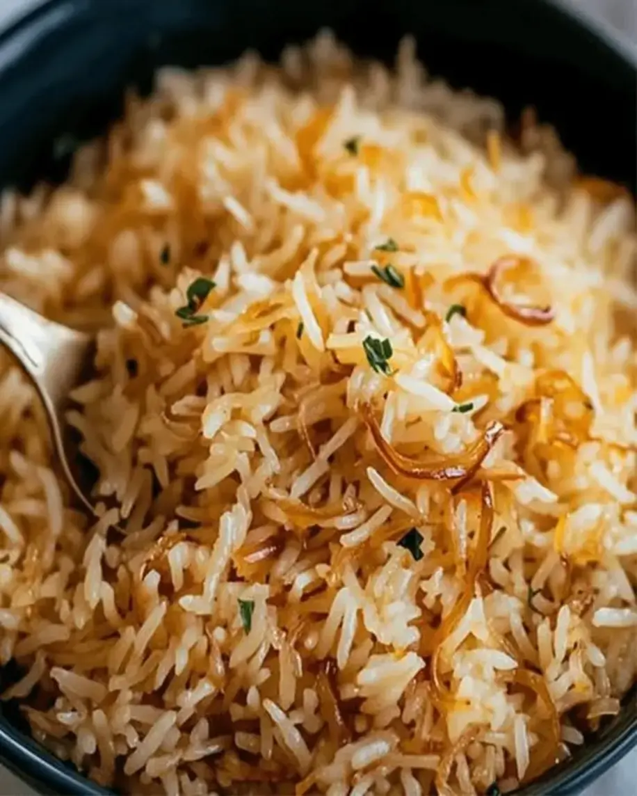 Golden Onion Butter Jasmine Rice