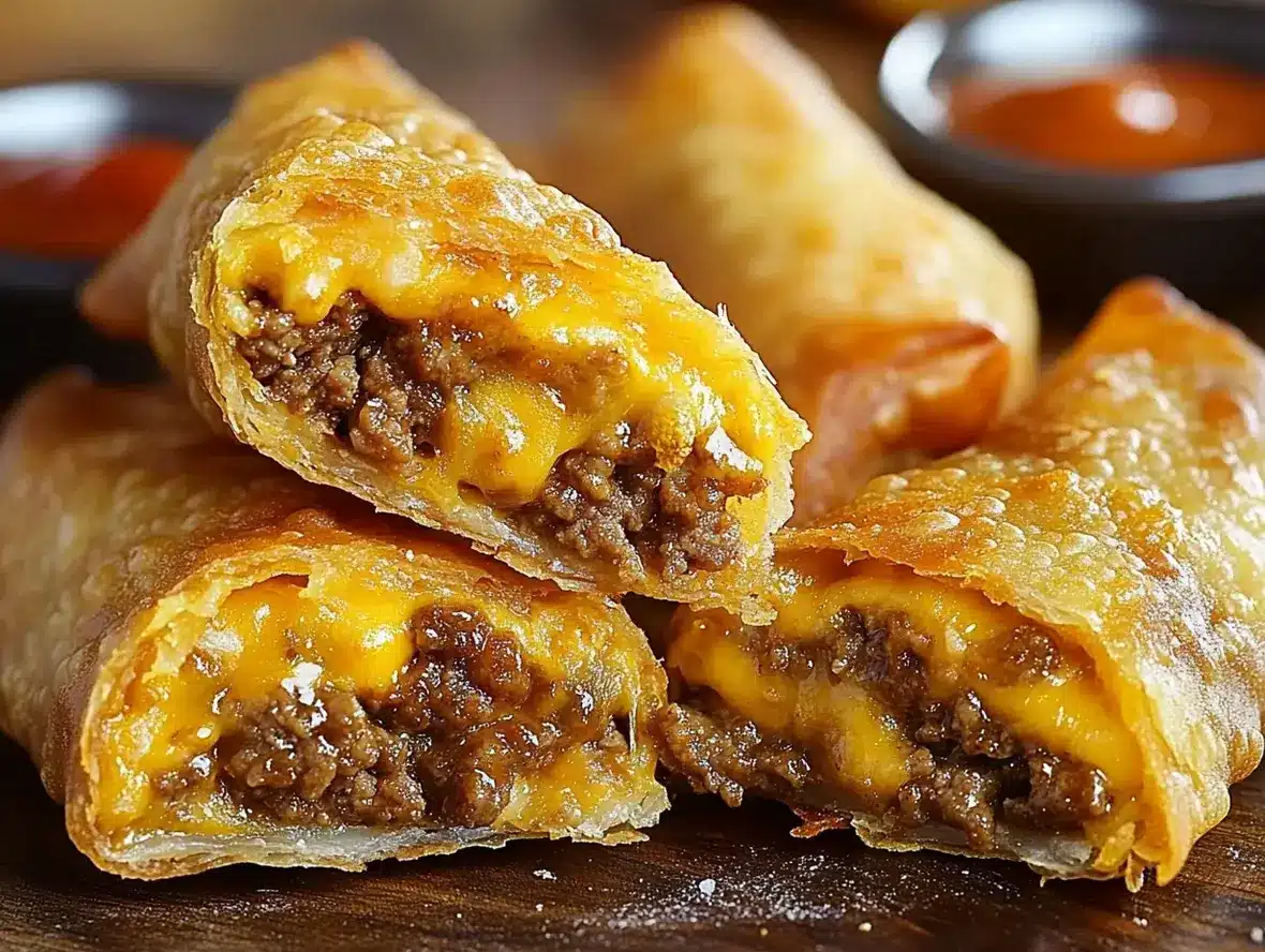 Cheeseburger Egg Rolls The Ultimate Party Appetizer Recipe