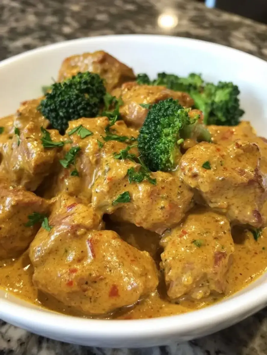 Tender Pork in Velvety Mustard Sauce