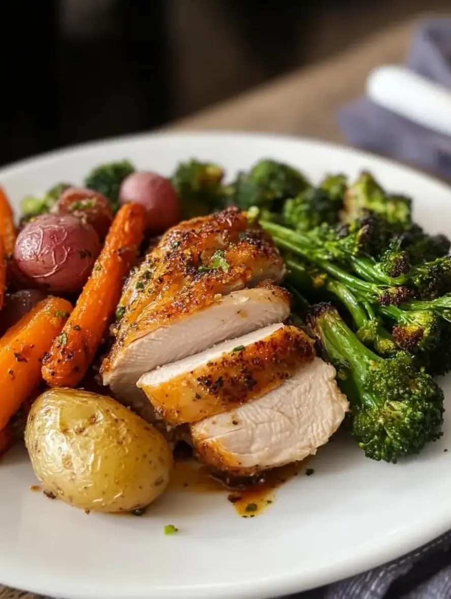 Roasted Chicken with Veggies Potatoes