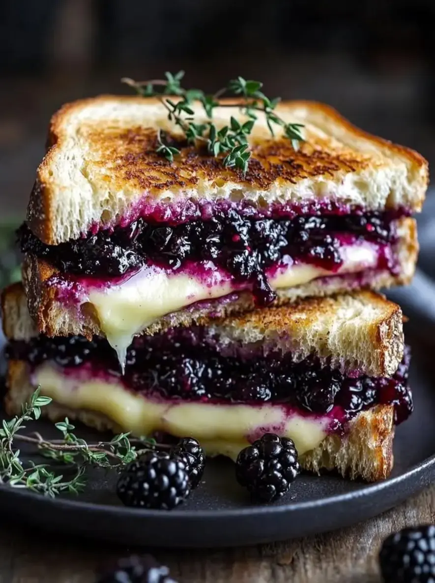 Balsamic Blackberry Bliss Grilled Cheese
