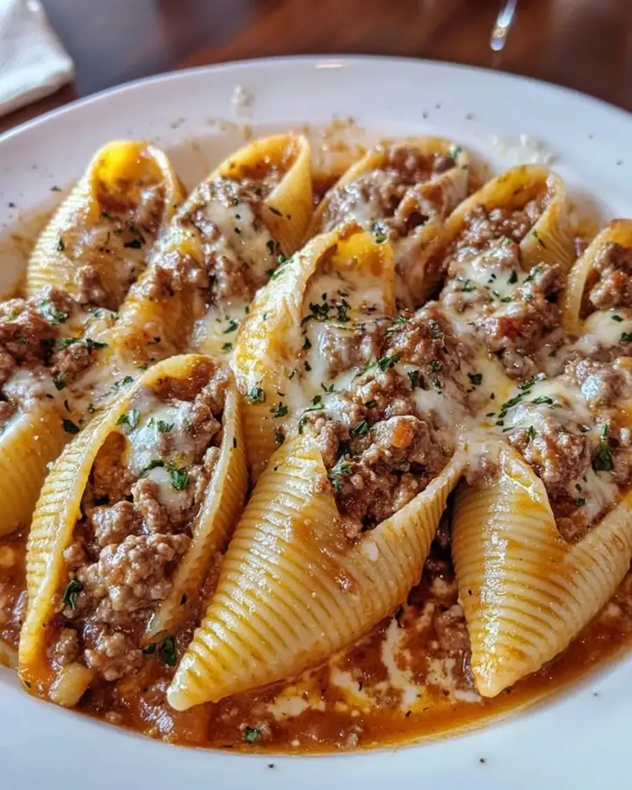 Creamy Ricotta Beef Stuffed Pasta