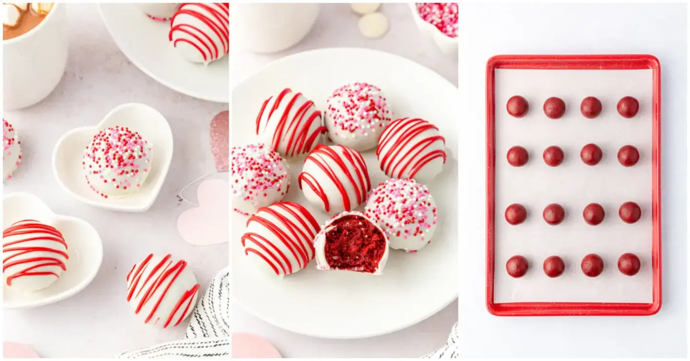No Bake Red Velvet Cake Balls