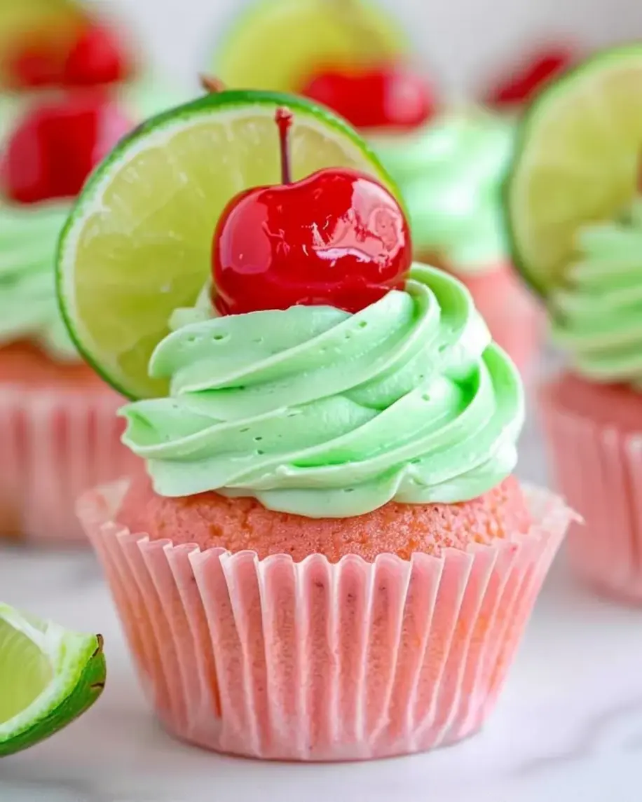Cherry Lime Cupcakes Recipe