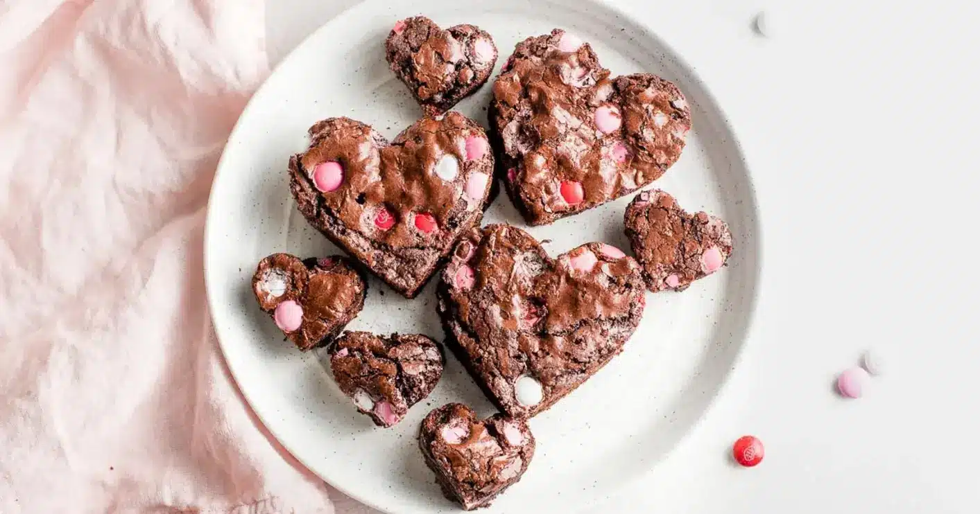 Heart Shaped Brownies
