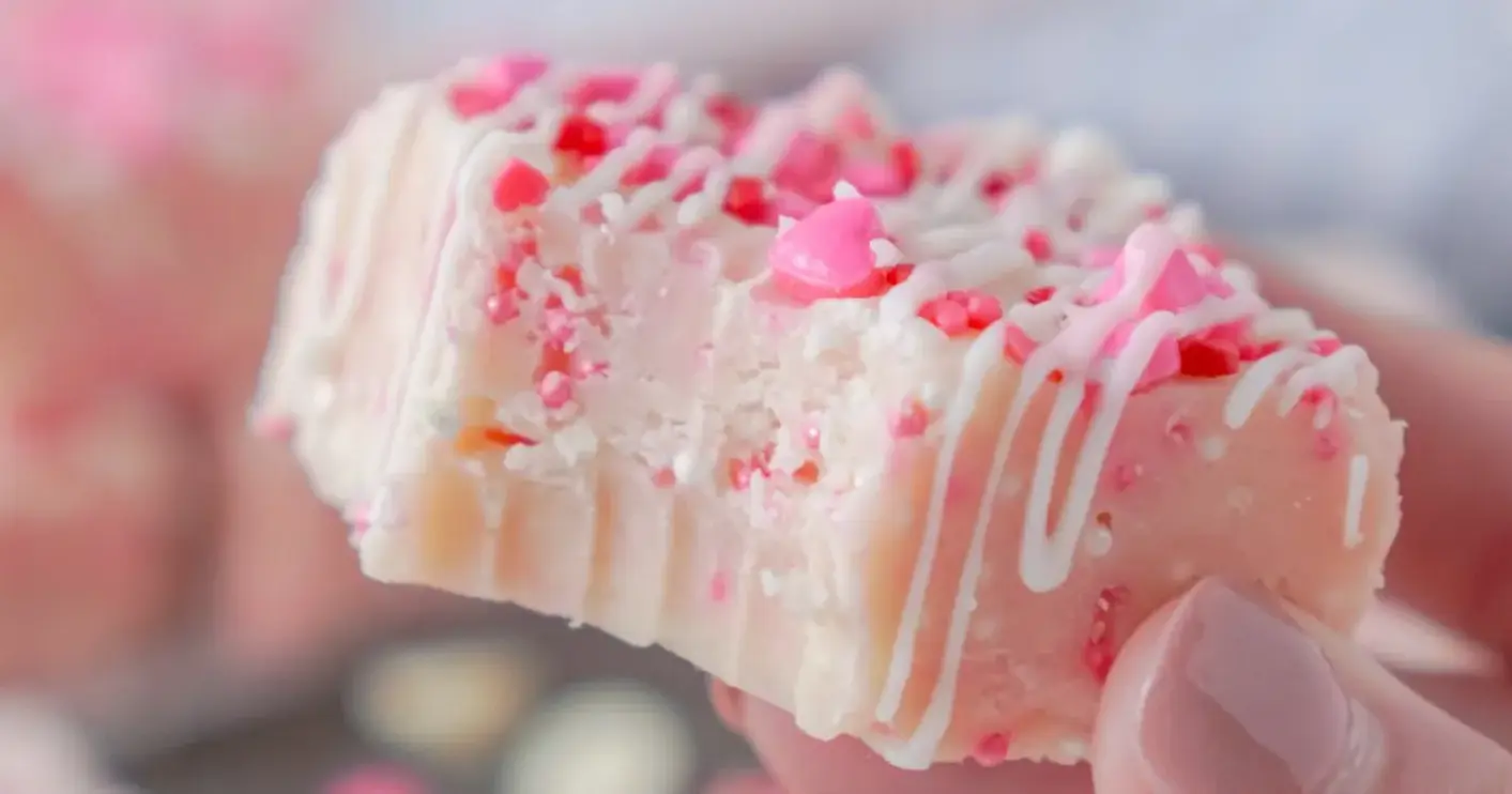 Valentines Day Sugar Cookie Fudge