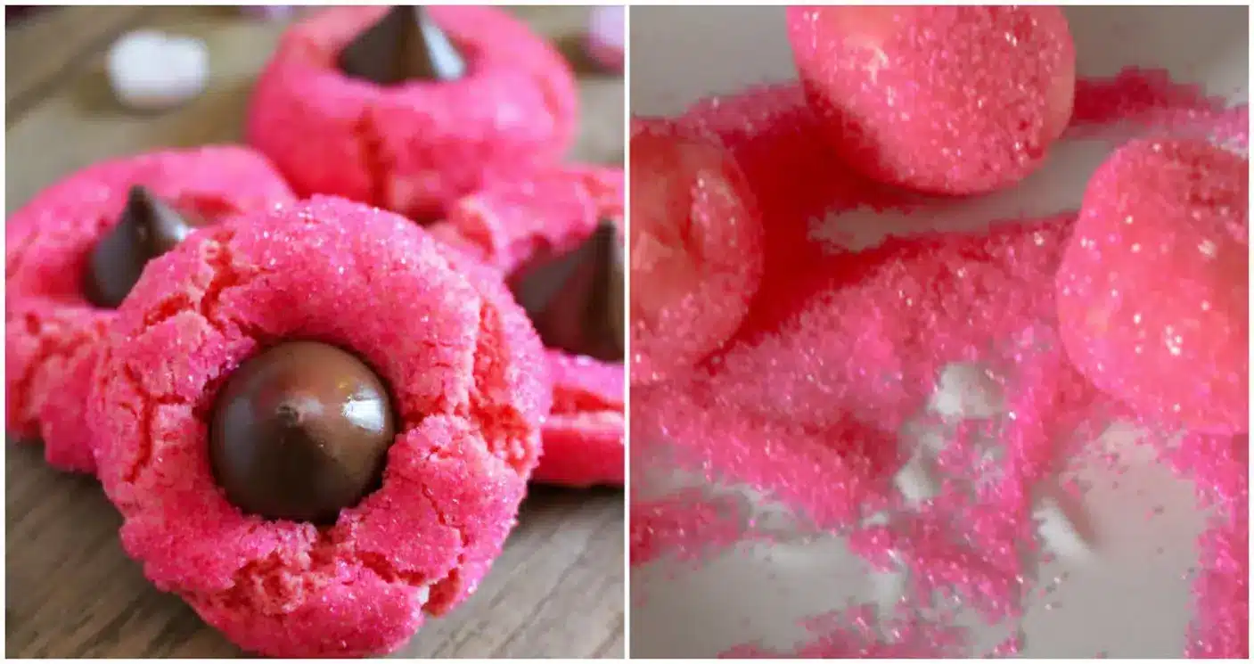 Pink Kiss Cookies