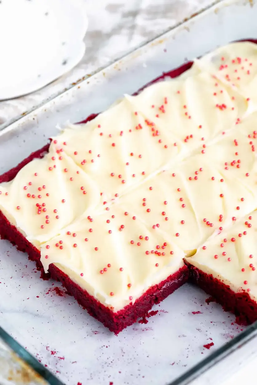 Red Velvet Cookie Bars
