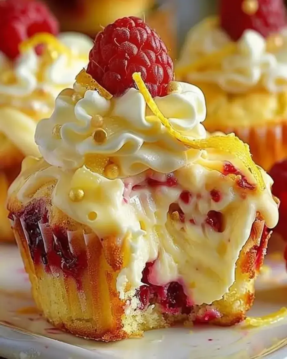 Raspberry Lemon Heaven Cupcakes