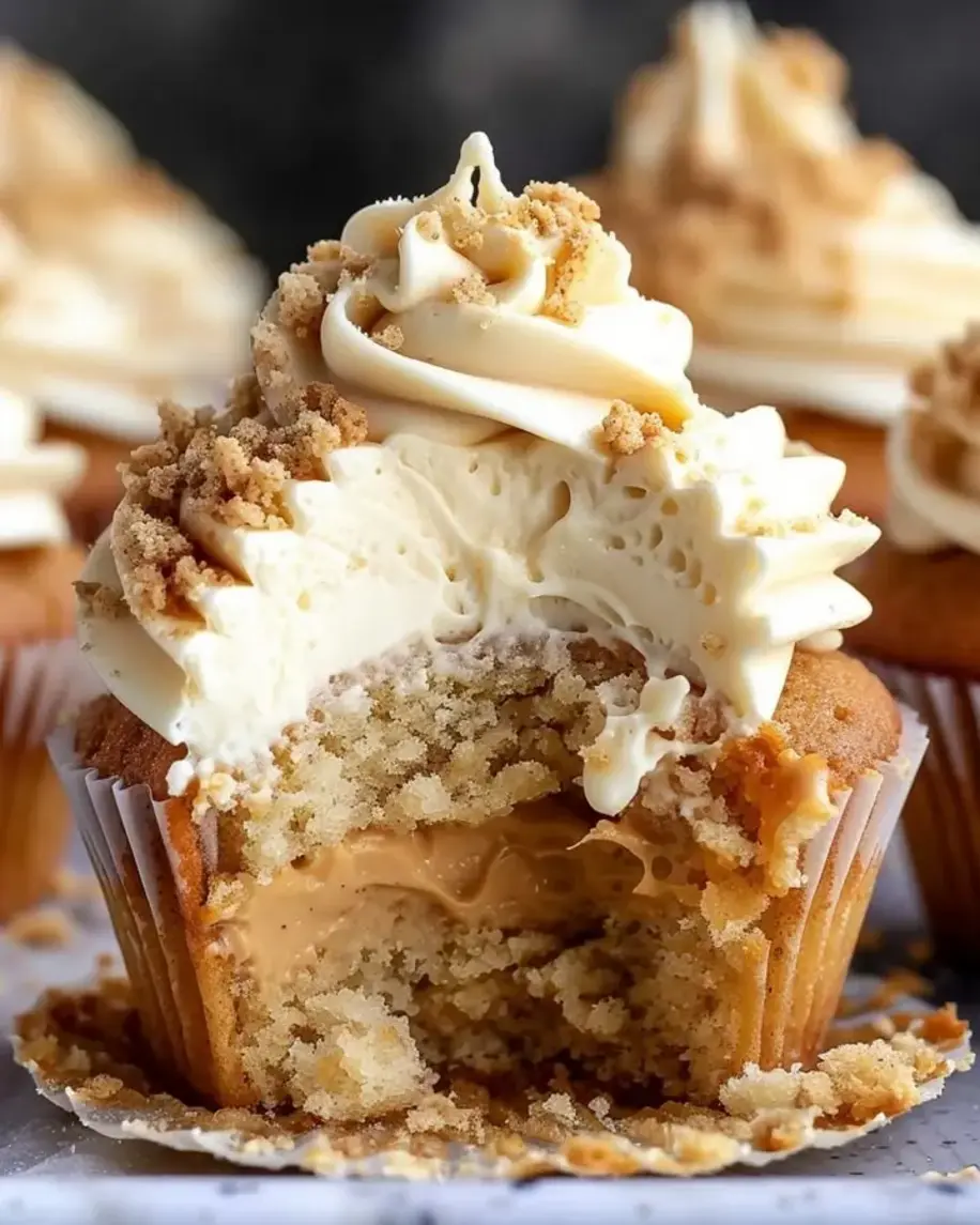 Cookie Butter Cheesecake Cupcakes