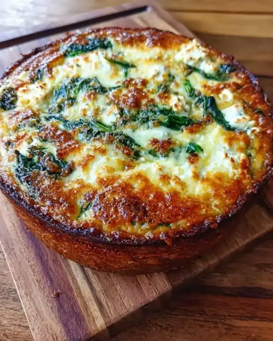 Spinach Feta Roasted Garlic Bake