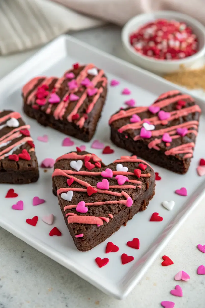 Heart Shaped Brownies Recipe