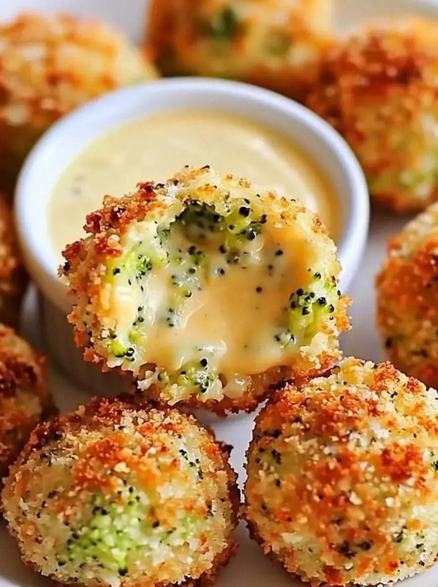 Crispy Baked Broccoli Cheese Balls