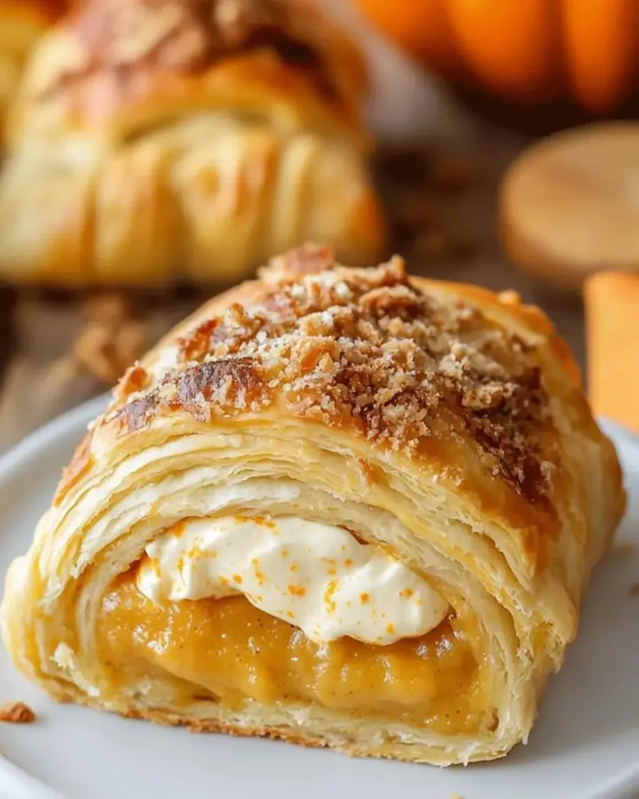 Easy Cream Cheese Pumpkin Pie Crescent Rolls