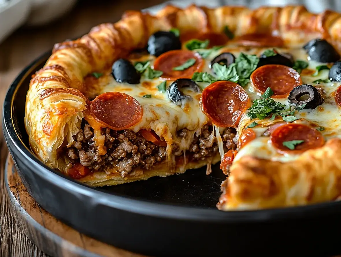Delicious Pizza Burger Pie Recipes Youll Love