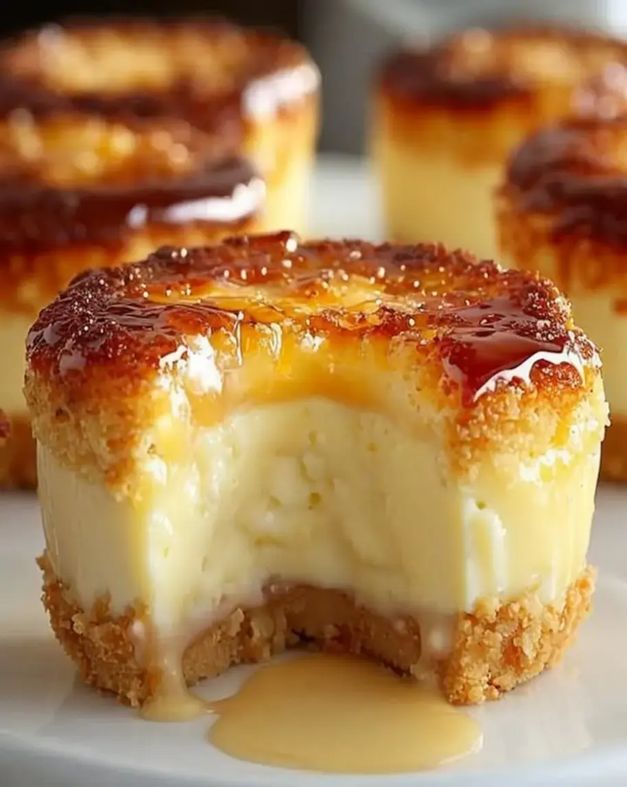 Irresistible Mini Crme Brle Cheesecakes