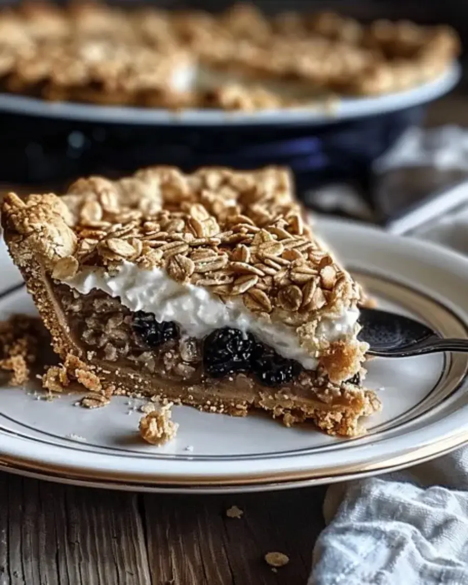 Black Bottom Oatmeal Pie