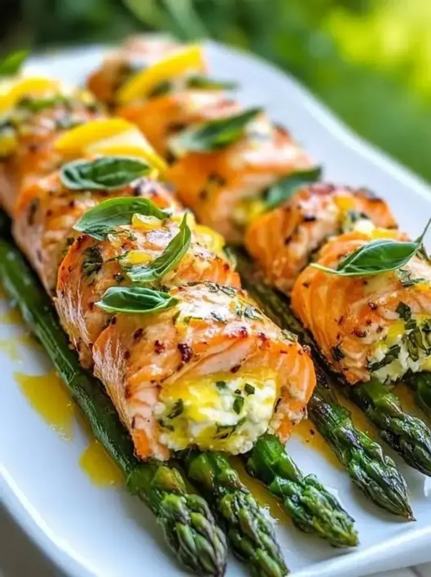 Lemon Basil Salmon Rolls