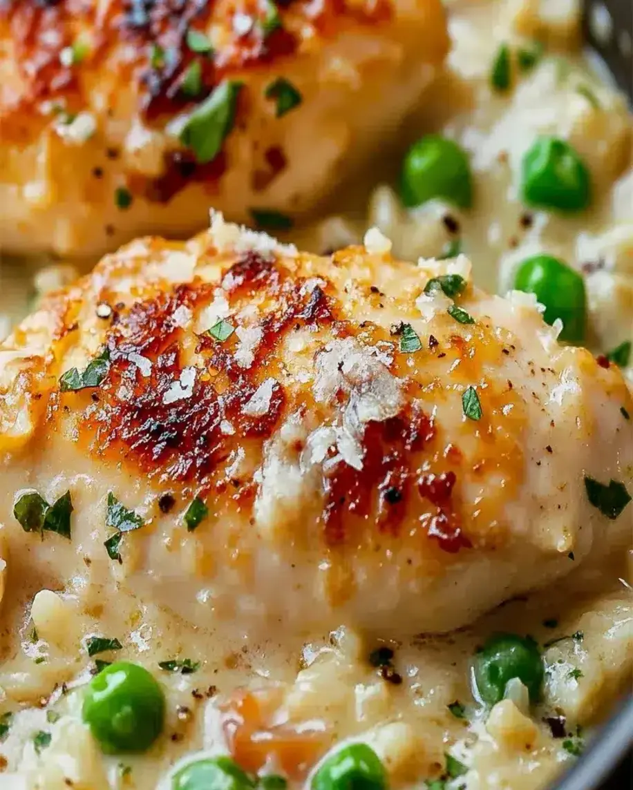 One Pan Creamy Parmesan Chicken Rice Quick Easy