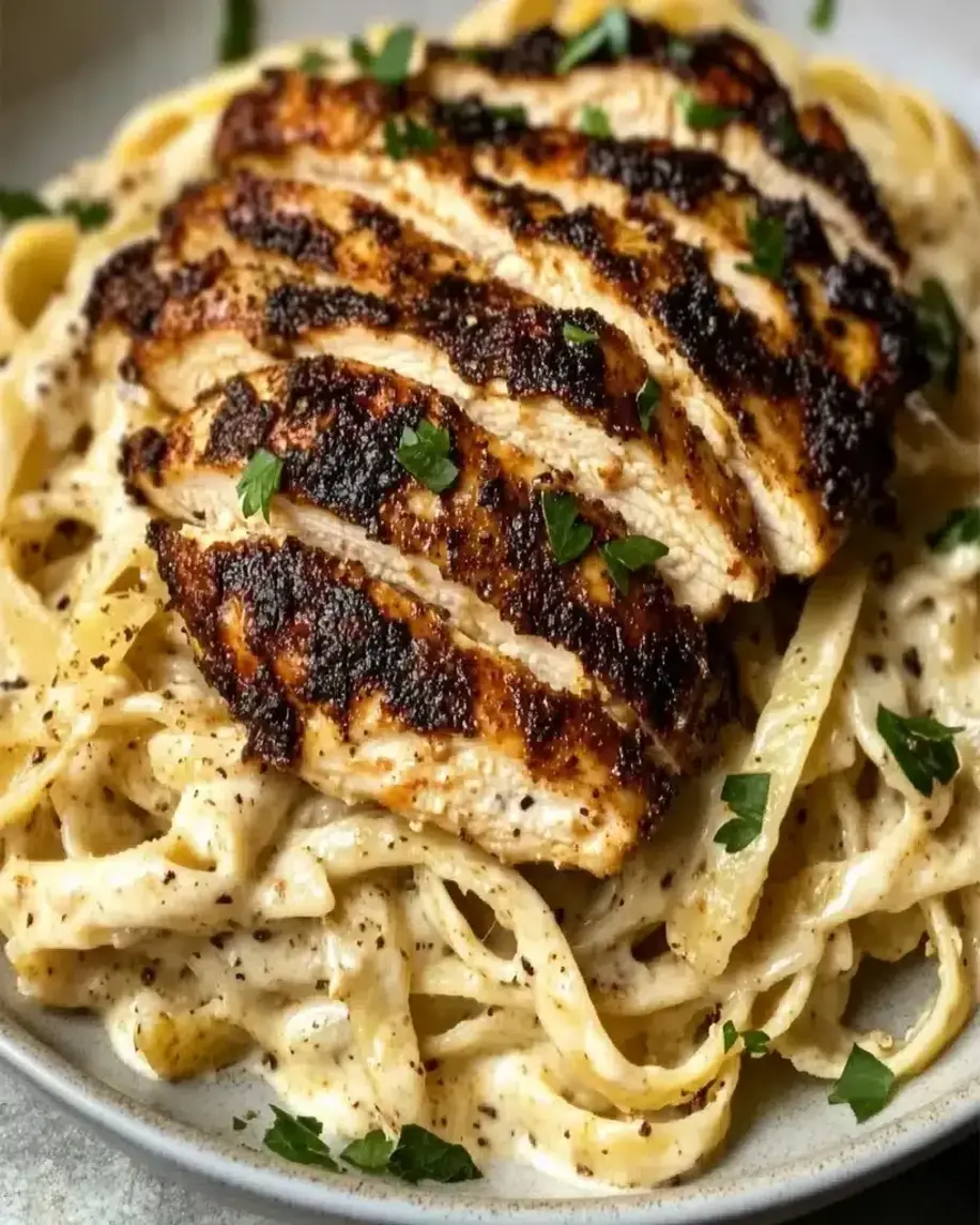 Blackened Chicken Alfredo Creamy Spicy So Good