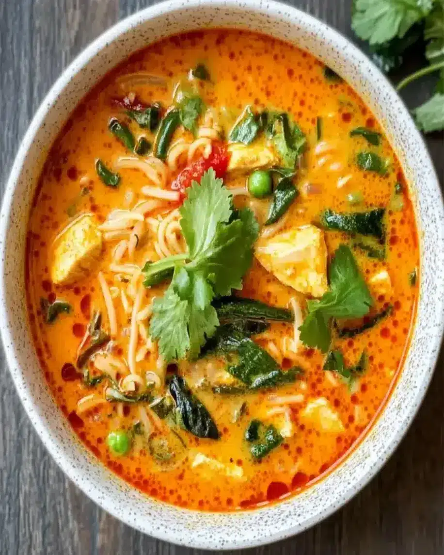 Thai Red Curry Soup Recipe Easy Spicy Full of Flavor