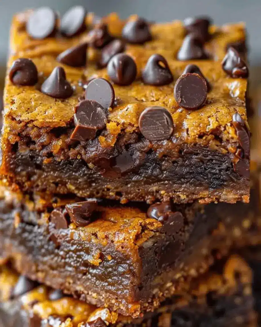 Gooey Chocolate Chip Cookie Dough Brownie Bars The Ultimate Indulgence