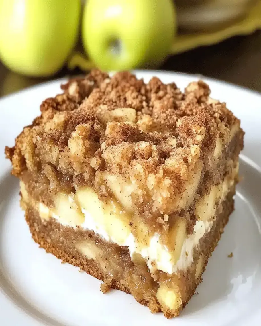 Apple Coffee Cake with Cream Cheese Filling Soft Moist Irresistible