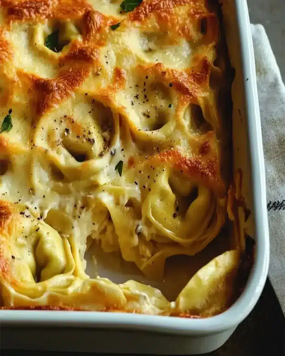 Artichoke Tortellini Bake Cheesy Comfort in Every Bite