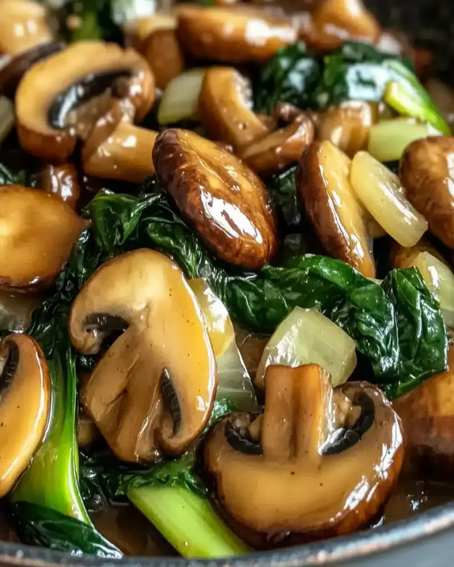 Mushroom Bok Choy Stir Fry Quick Healthy Delicious