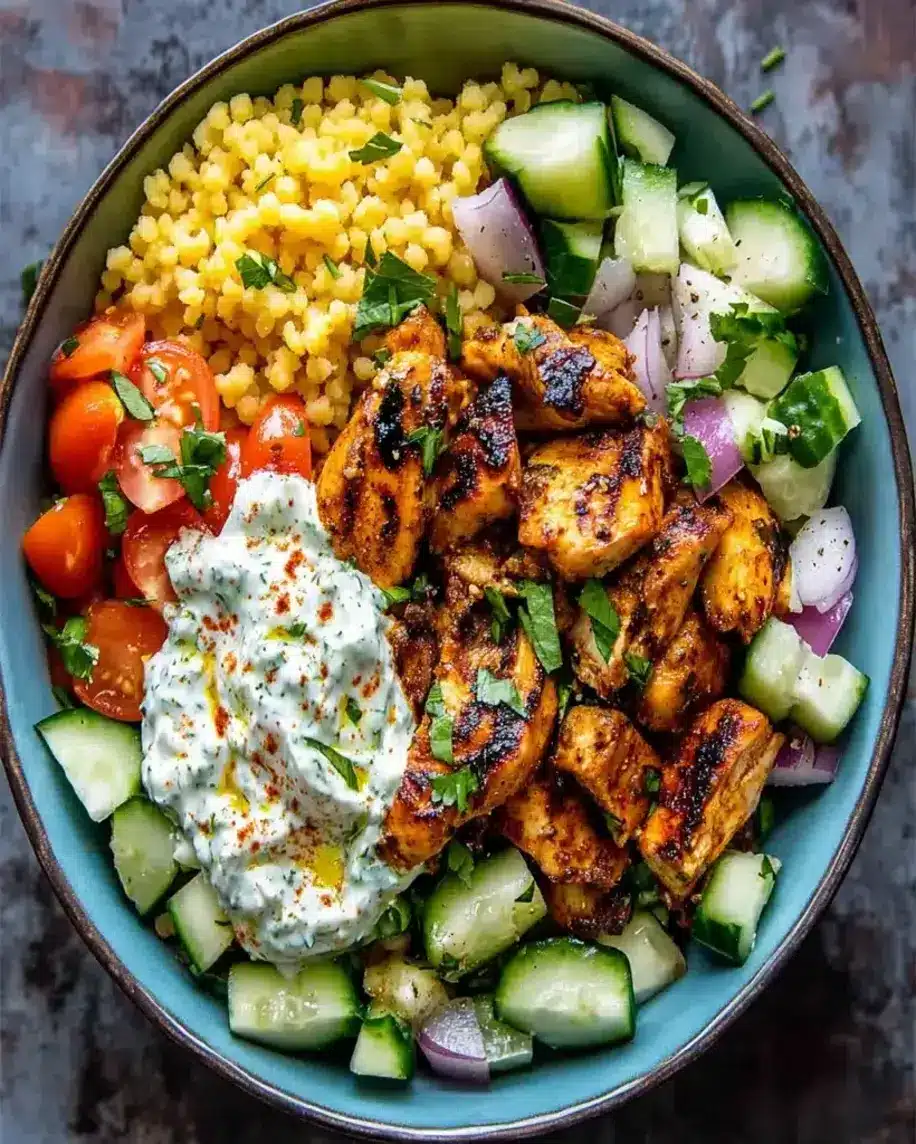 Greek Chicken Tzatziki Bowls Easy Fresh Flavorful