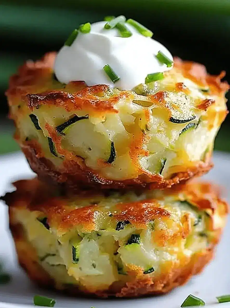 Parmesan Zucchini Potato Muffins