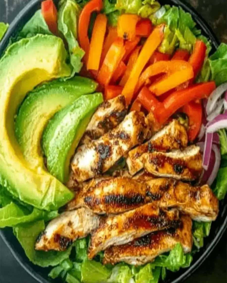 Grilled Chili Lime Chicken Fajita Salad Fresh Zesty So Flavorful