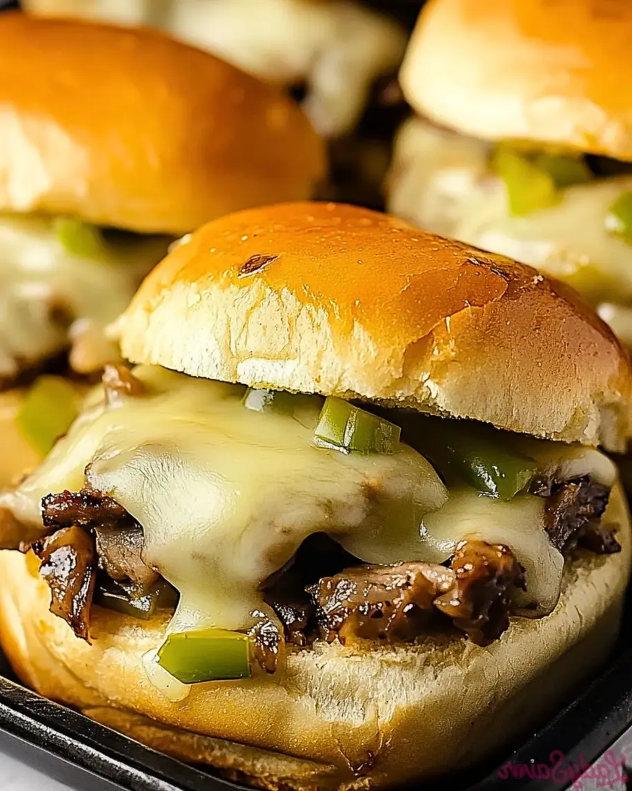 Easy Philly Cheesesteak Sliders