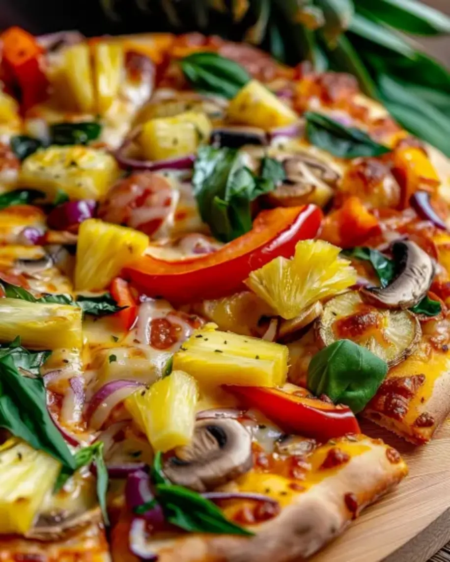Veggies Pizza with Pineapple