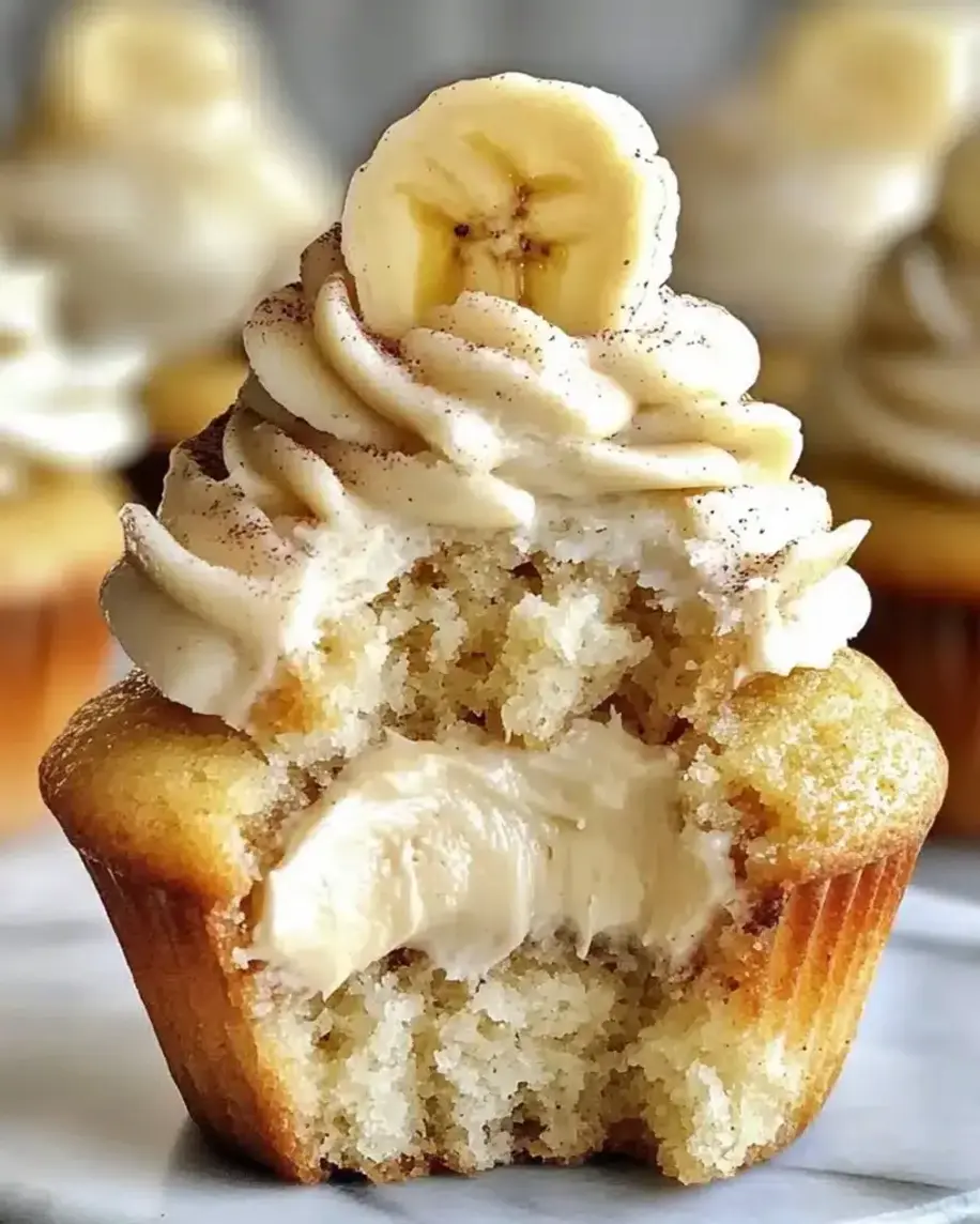 Banana Cream Cheese Cupcakes Recipe Easy Dessert Ideas