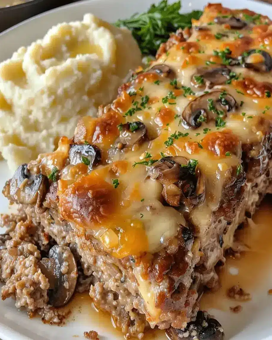 Mushroom Swiss Cheese Meatloaf The Ultimate Comfort Food